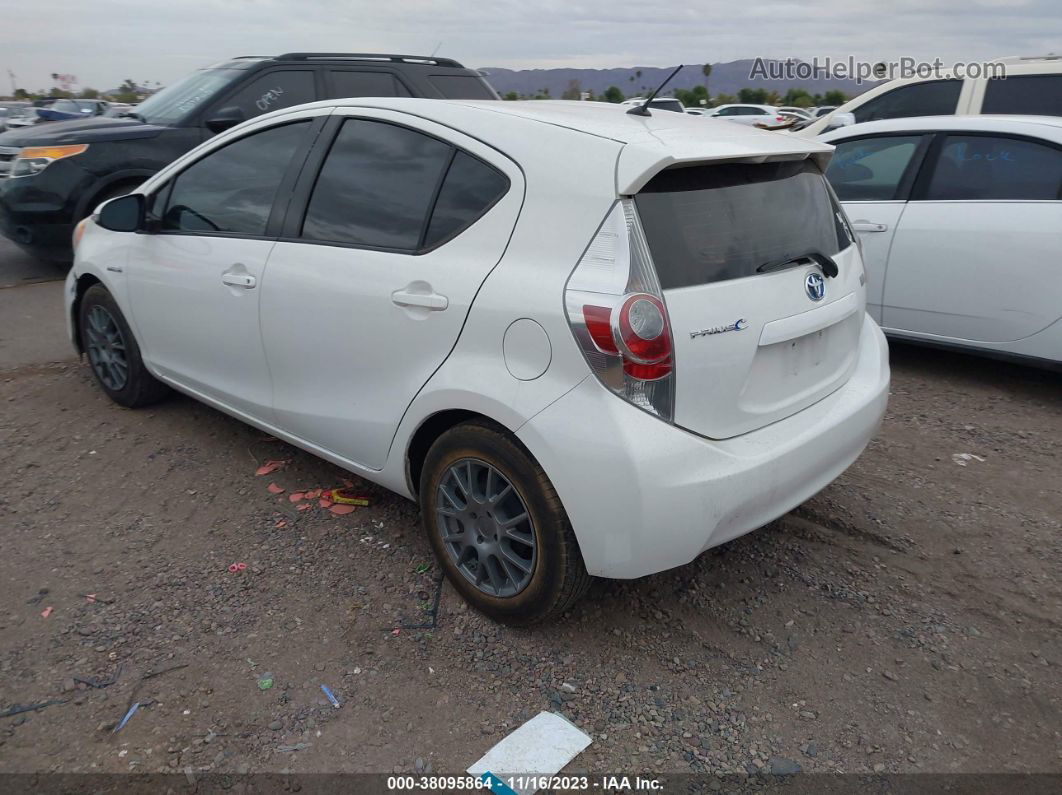 2014 Toyota Prius C Two White vin: JTDKDTB35E1082041