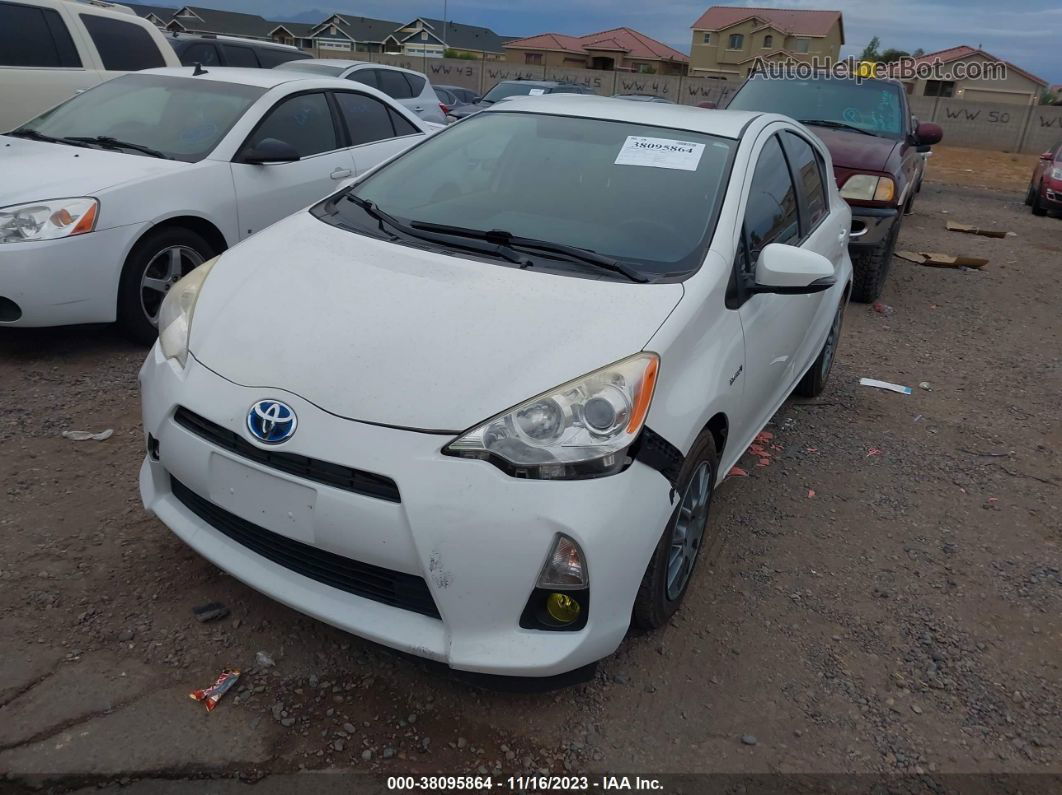 2014 Toyota Prius C Two White vin: JTDKDTB35E1082041