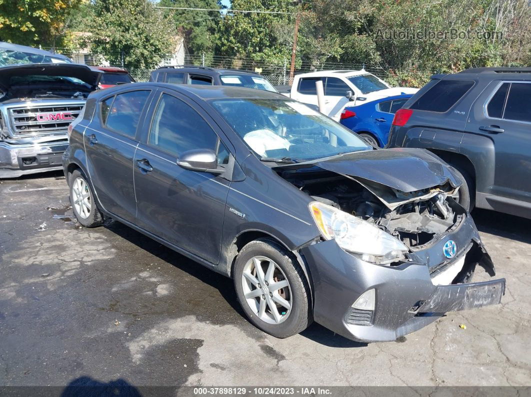 2014 Toyota Prius C One/three/two/four Gray vin: JTDKDTB35E1563472