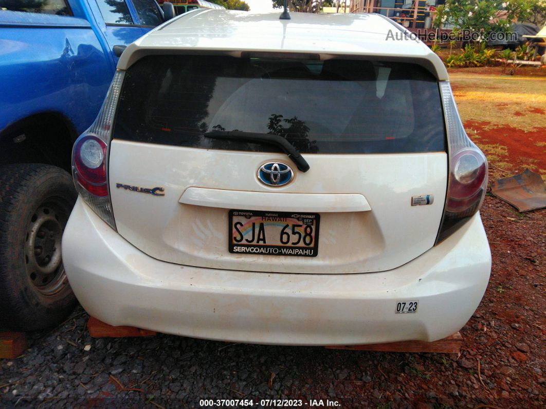 2014 Toyota Prius C One/three/two/four White vin: JTDKDTB35E1571930