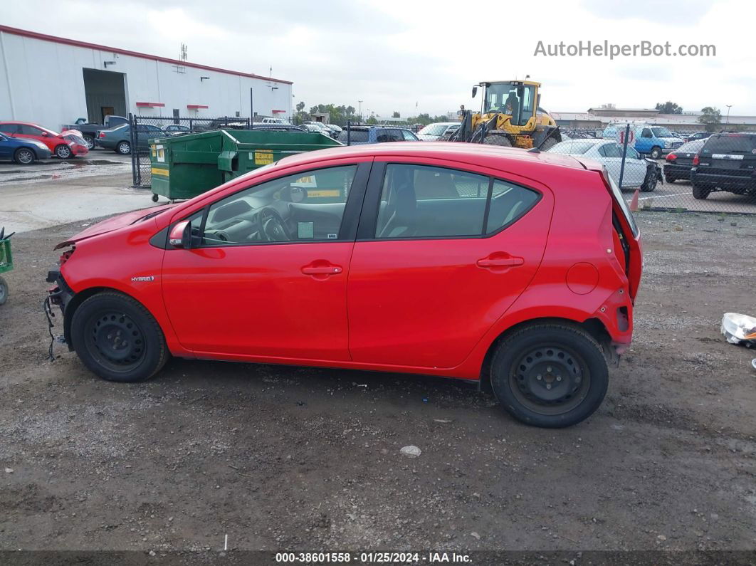 2014 Toyota Prius C One Red vin: JTDKDTB35E1572060