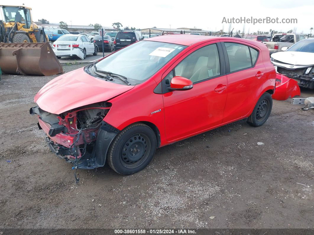 2014 Toyota Prius C One Red vin: JTDKDTB35E1572060