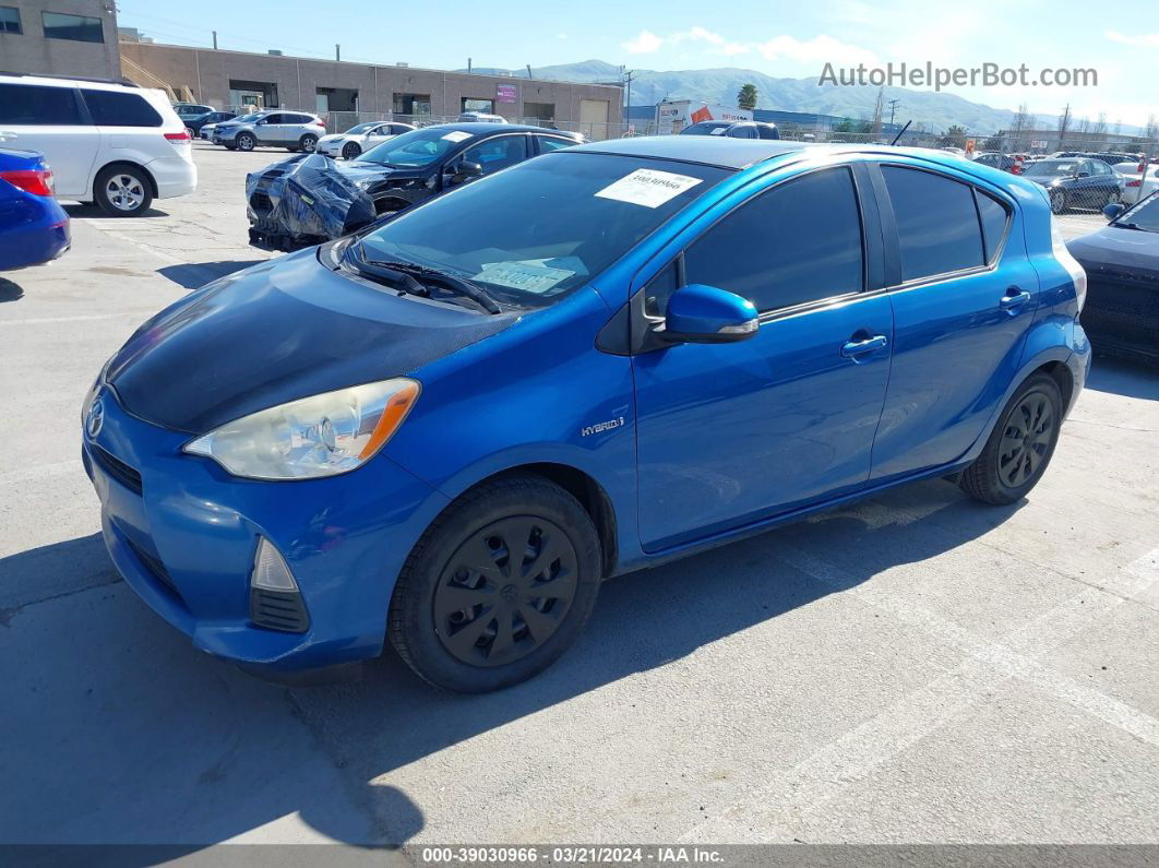 2014 Toyota Prius C One Blue vin: JTDKDTB36E1076233