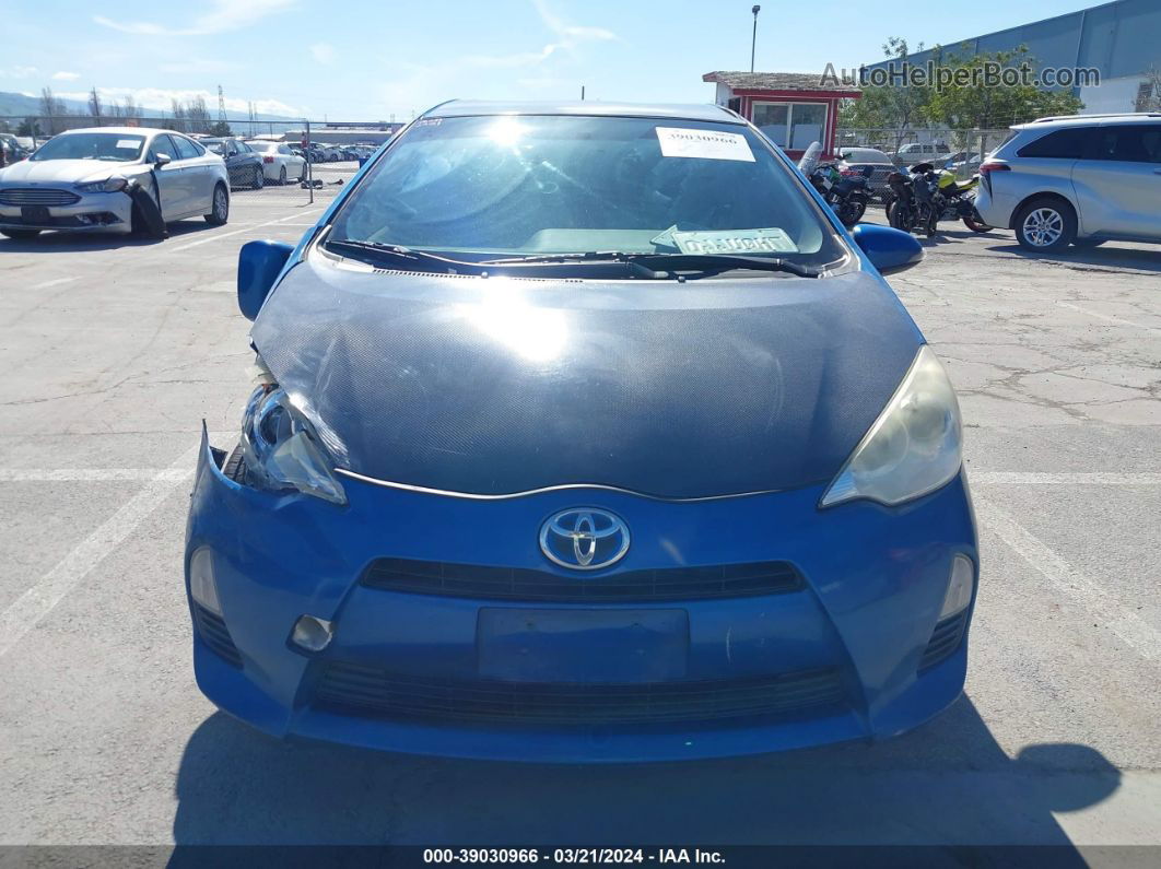 2014 Toyota Prius C One Blue vin: JTDKDTB36E1076233