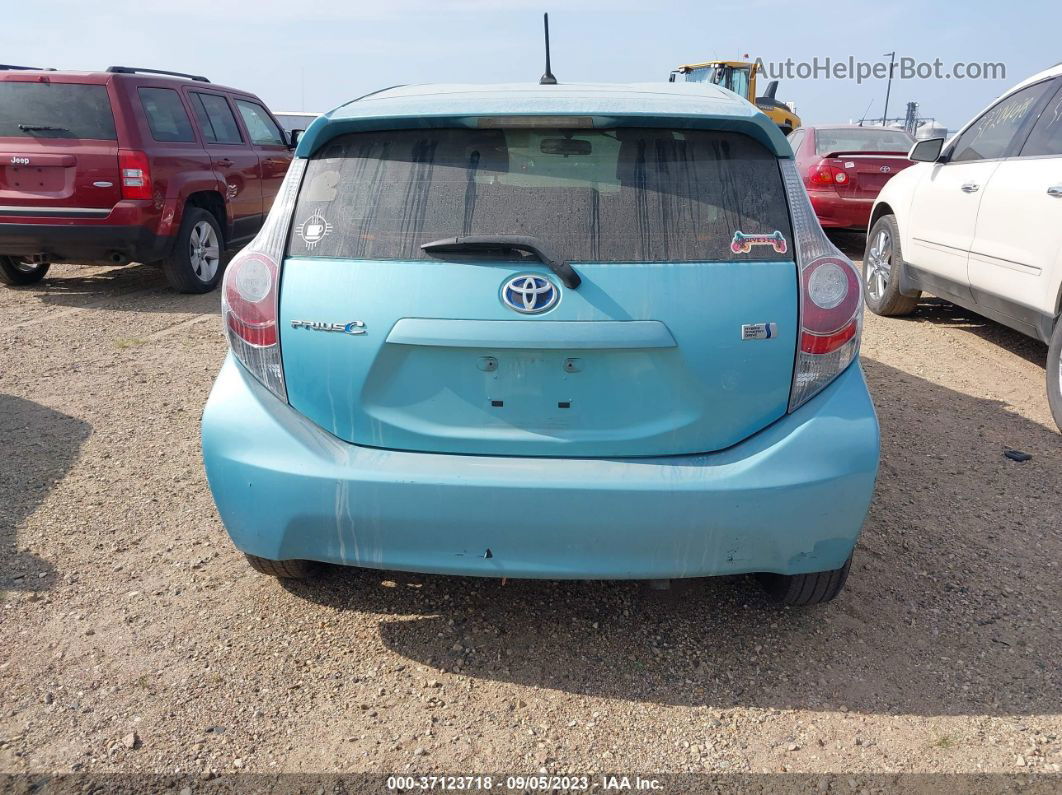 2014 Toyota Prius C One/three/two/four Бирюзовый vin: JTDKDTB36E1083151