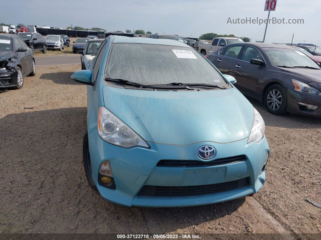 2014 Toyota Prius C One/three/two/four Teal vin: JTDKDTB36E1083151