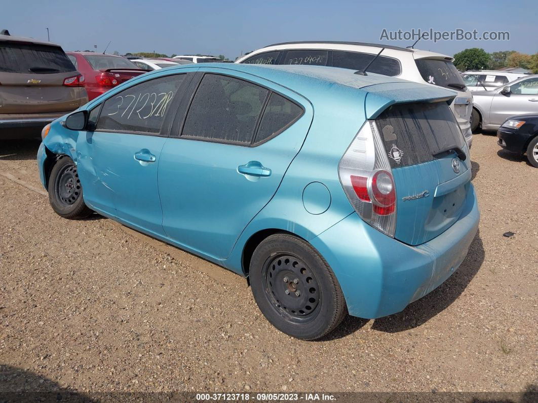 2014 Toyota Prius C One/three/two/four Teal vin: JTDKDTB36E1083151