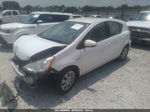 2014 Toyota Prius C One White vin: JTDKDTB36E1561505