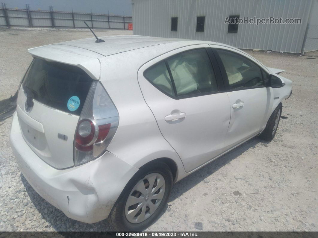 2014 Toyota Prius C One White vin: JTDKDTB36E1561505