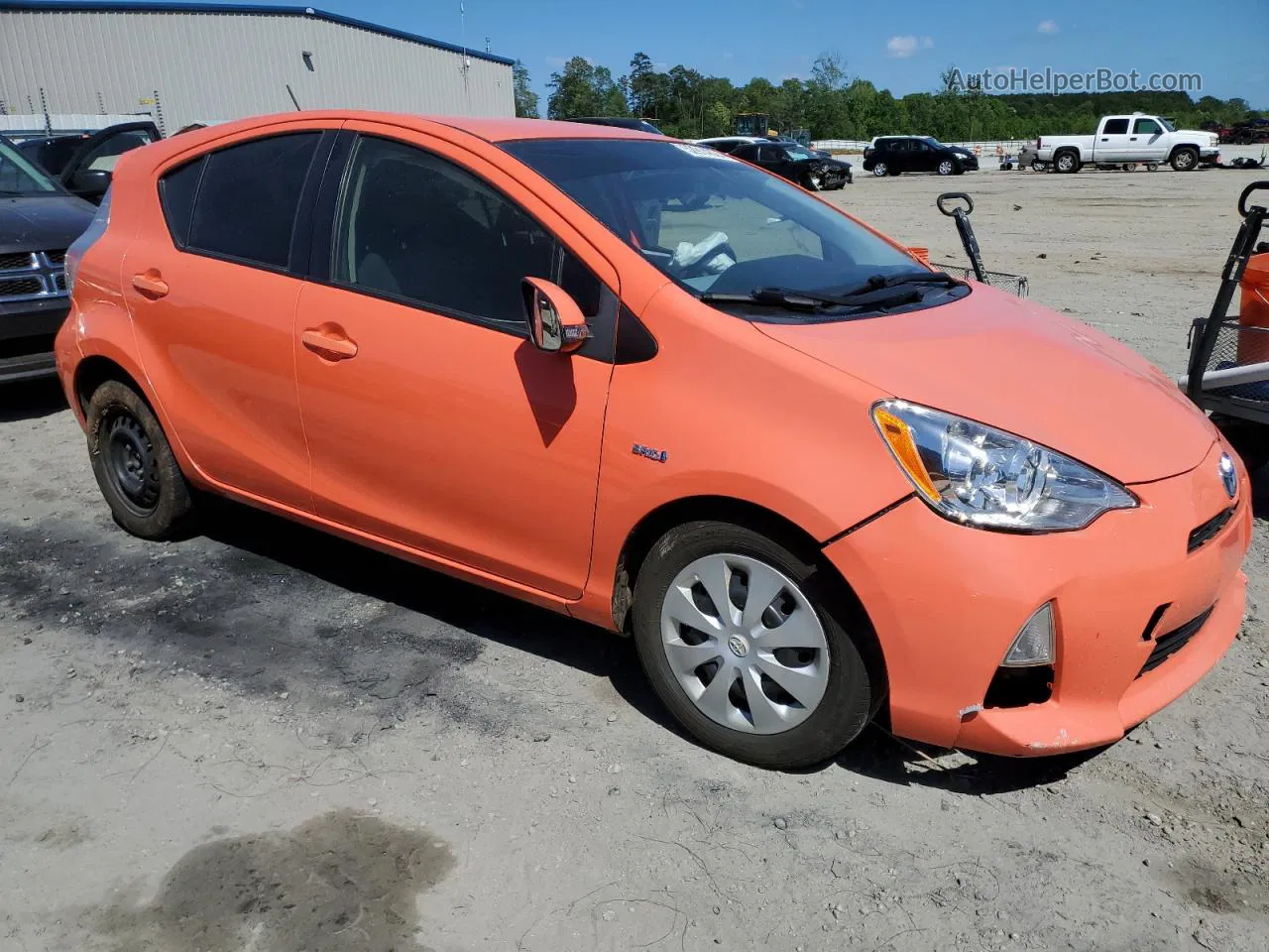 2012 Toyota Prius C  Orange vin: JTDKDTB37C1005393