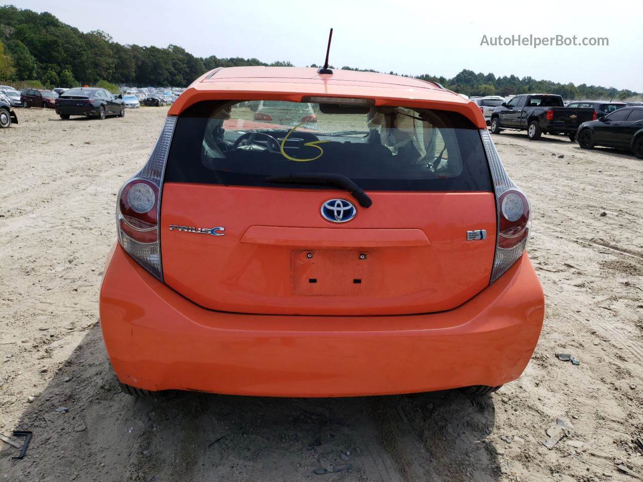 2012 Toyota Prius C  Orange vin: JTDKDTB37C1014787