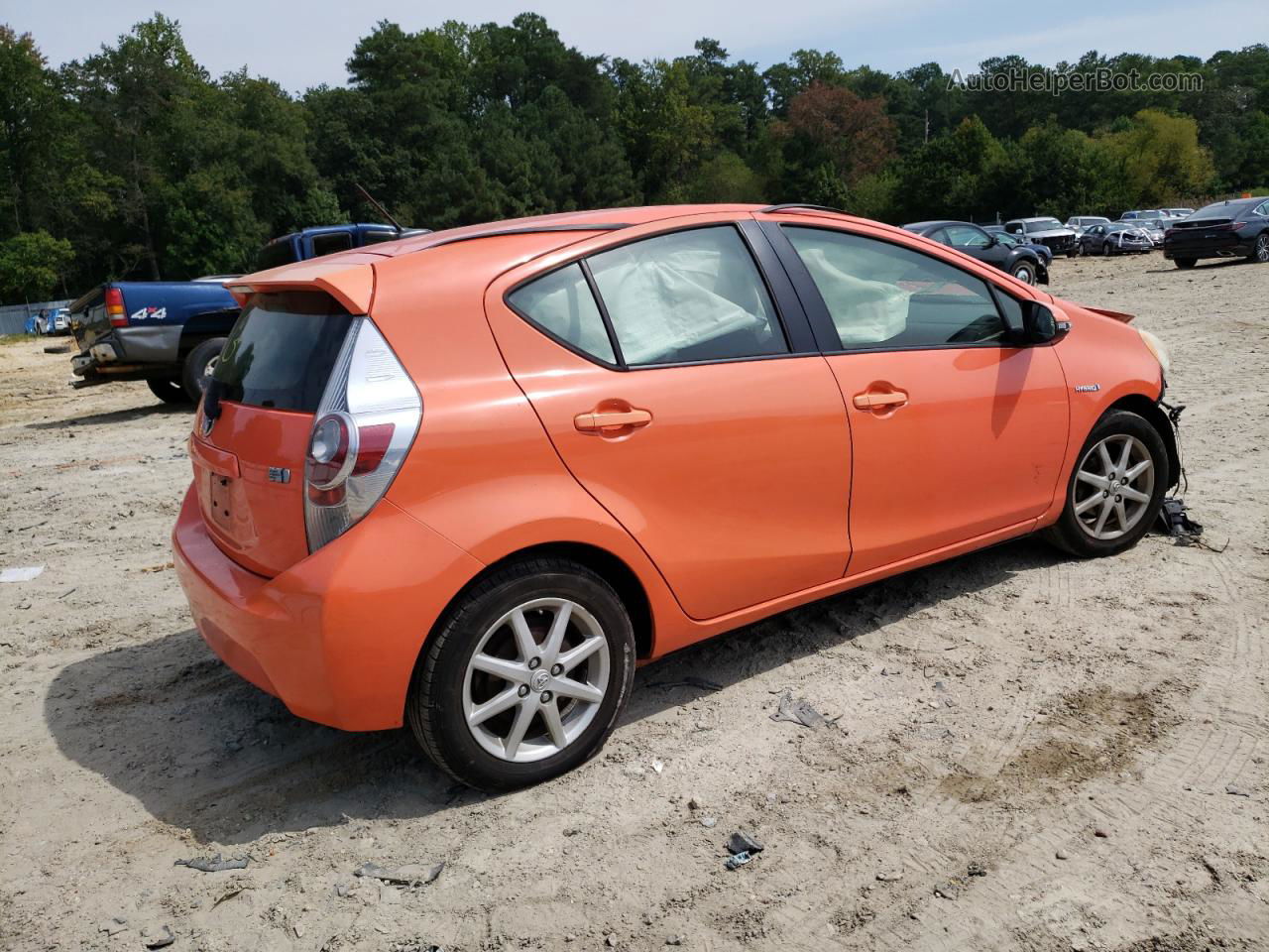 2012 Toyota Prius C  Orange vin: JTDKDTB37C1014787