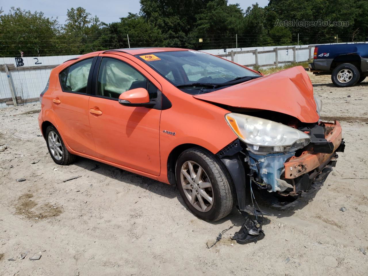 2012 Toyota Prius C  Orange vin: JTDKDTB37C1014787