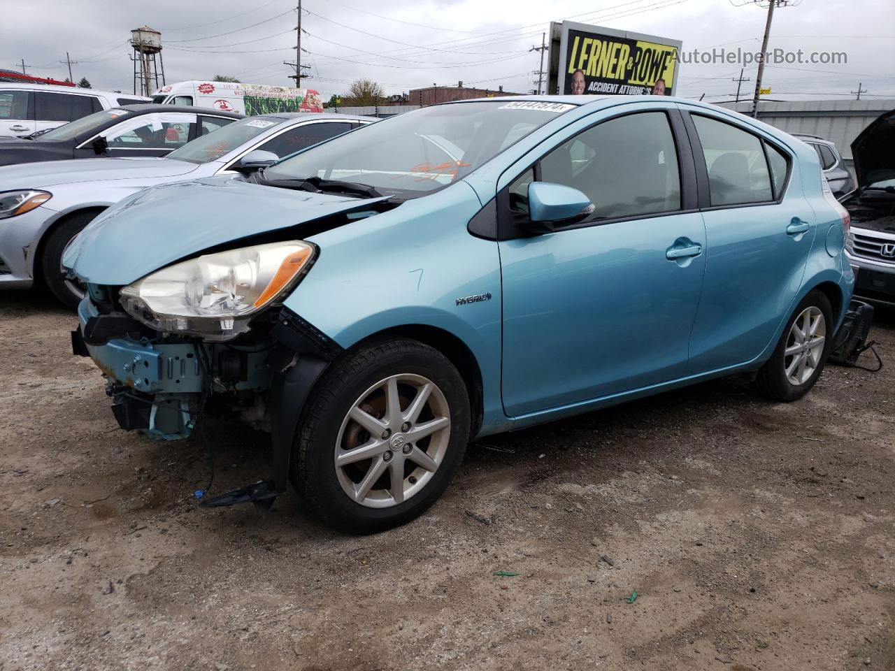 2013 Toyota Prius C  Blue vin: JTDKDTB37D1043448