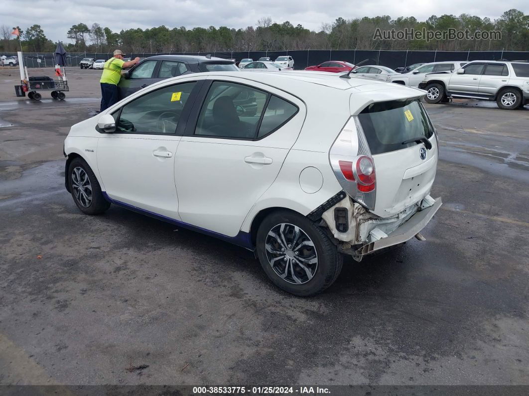 2014 Toyota Prius C Two White vin: JTDKDTB37E1064771