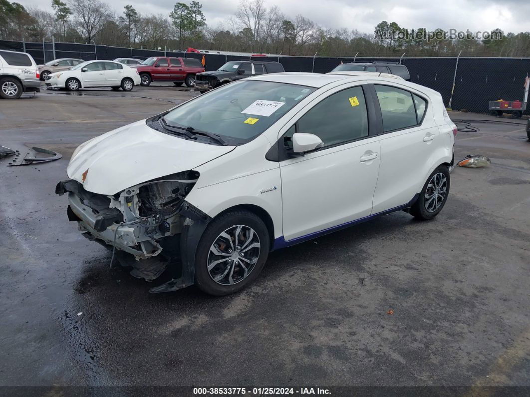 2014 Toyota Prius C Two White vin: JTDKDTB37E1064771