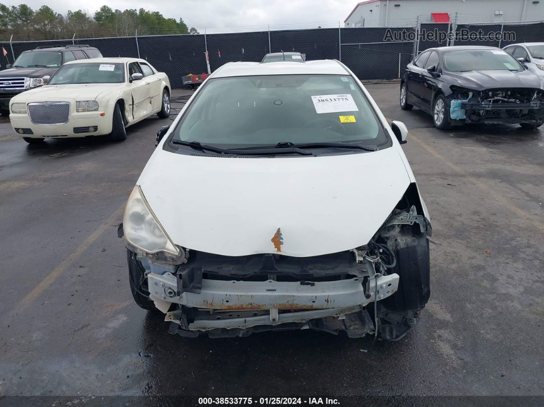 2014 Toyota Prius C Two White vin: JTDKDTB37E1064771