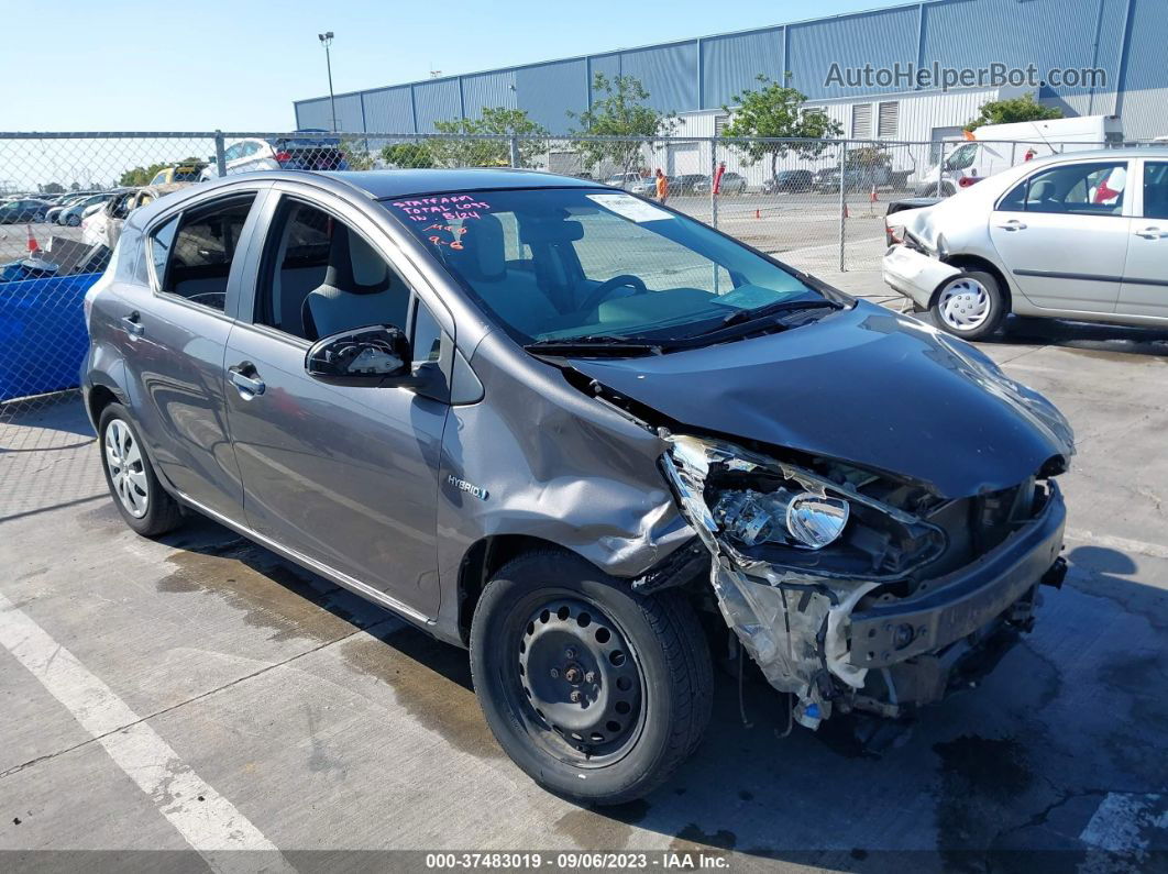 2014 Toyota Prius C One/three/two/four Gray vin: JTDKDTB37E1070652