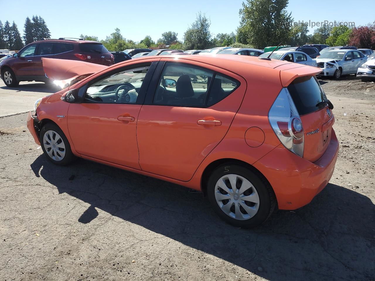 2014 Toyota Prius C  Orange vin: JTDKDTB37E1073146