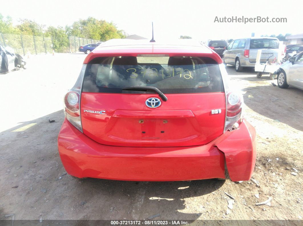 2014 Toyota Prius C One/three/two/four Red vin: JTDKDTB37E1079643