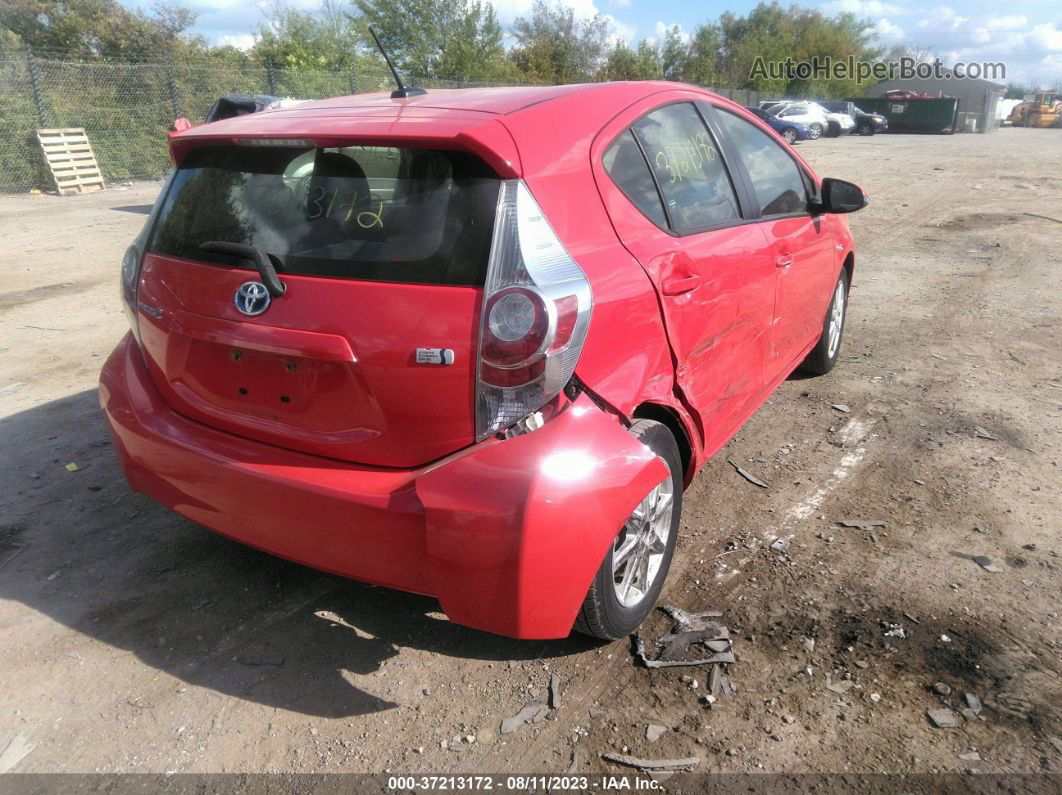 2014 Toyota Prius C One/three/two/four Red vin: JTDKDTB37E1079643