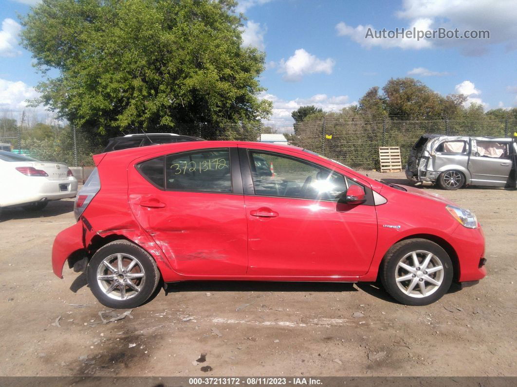 2014 Toyota Prius C One/three/two/four Red vin: JTDKDTB37E1079643