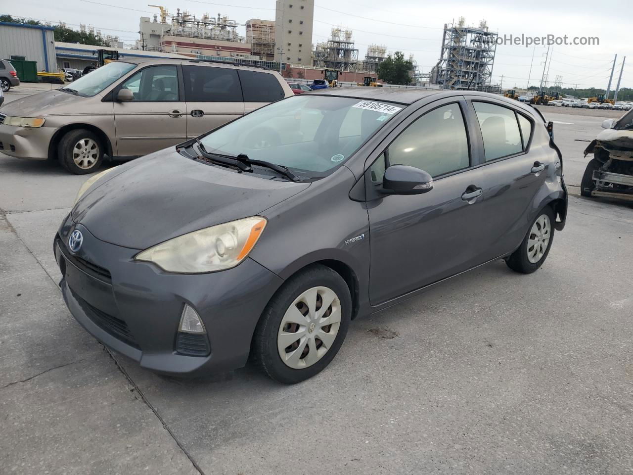 2012 Toyota Prius C  Серый vin: JTDKDTB38C1513534