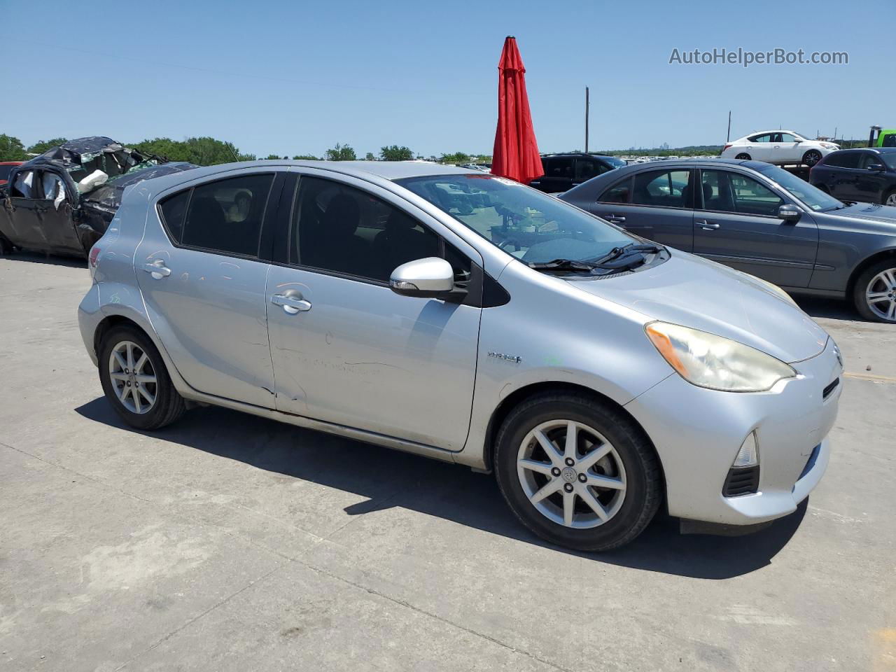 2012 Toyota Prius C  Silver vin: JTDKDTB38C1514232