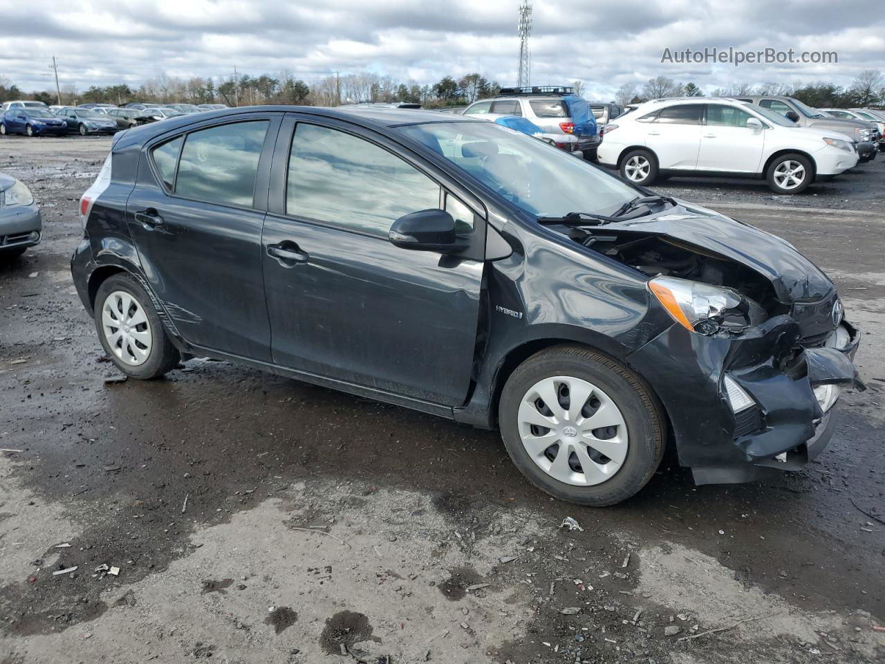 2013 Toyota Prius C  Black vin: JTDKDTB38D1535518