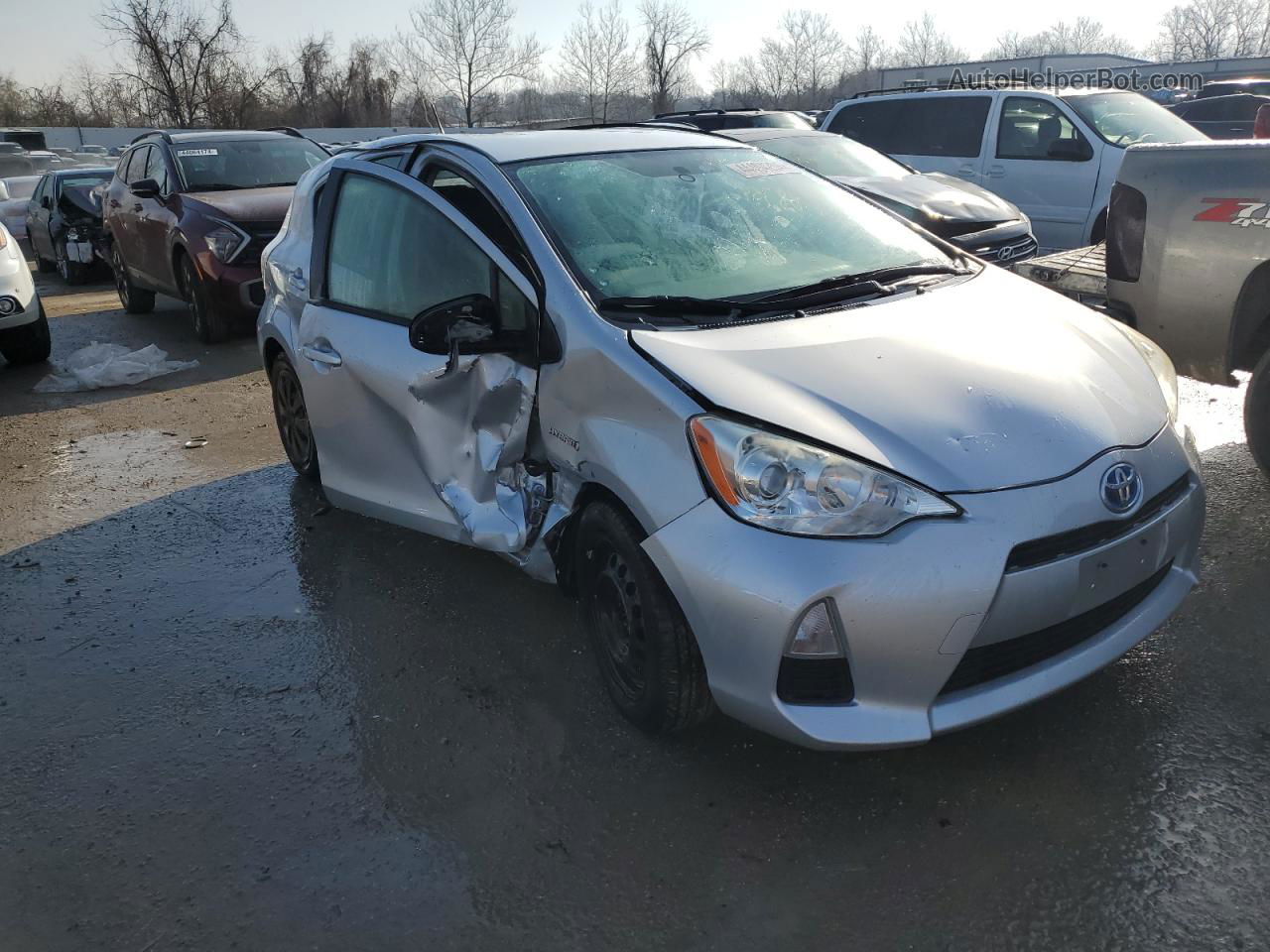 2013 Toyota Prius C  White vin: JTDKDTB38D1554778