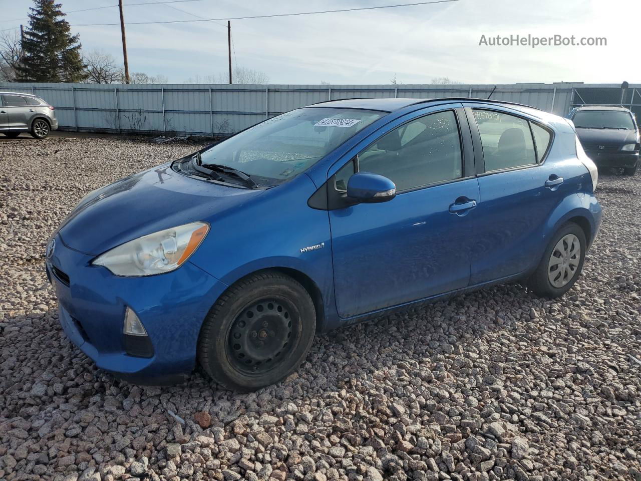 2014 Toyota Prius C  Синий vin: JTDKDTB38E1067646