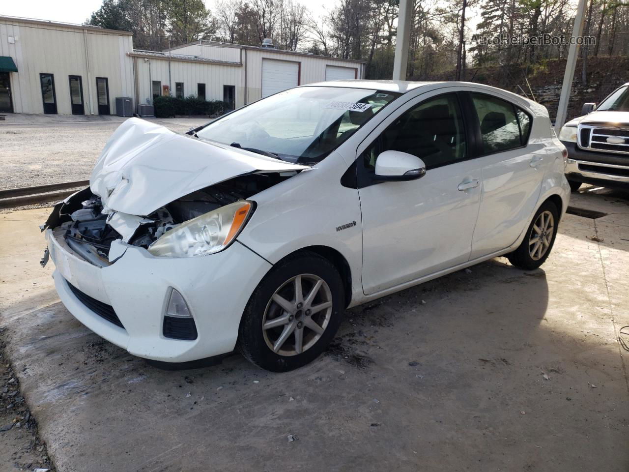 2013 Toyota Prius C  White vin: JTDKDTB39D1544549