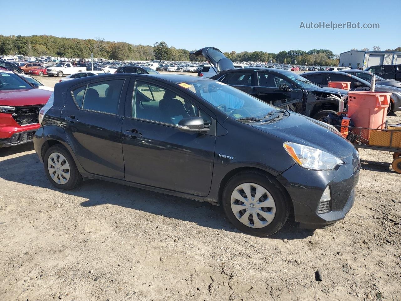 2013 Toyota Prius C  Black vin: JTDKDTB39D1553235