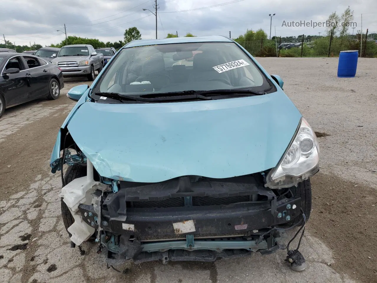 2014 Toyota Prius C  Blue vin: JTDKDTB39E1065999