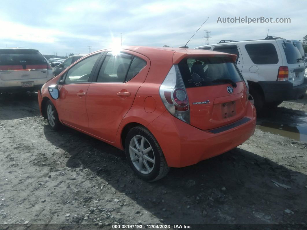 2014 Toyota Prius C Three Orange vin: JTDKDTB39E1069180