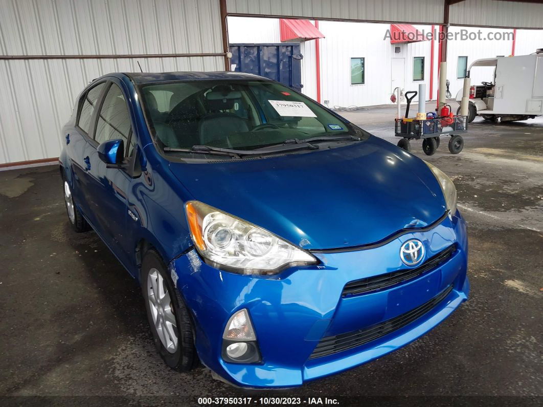 2014 Toyota Prius C Four Синий vin: JTDKDTB39E1565189