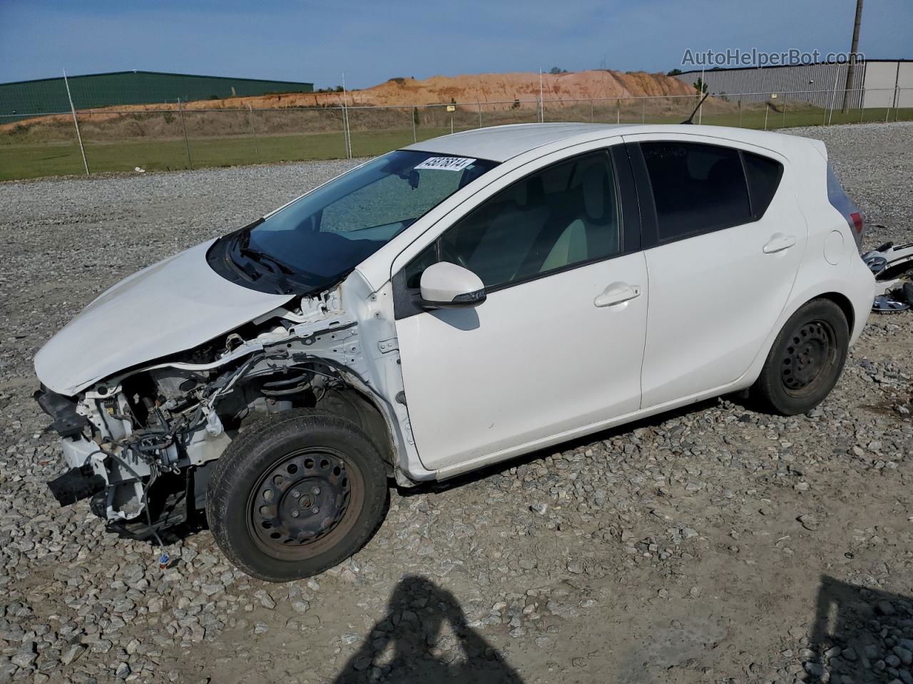 2012 Toyota Prius C  White vin: JTDKDTB3XC1523756