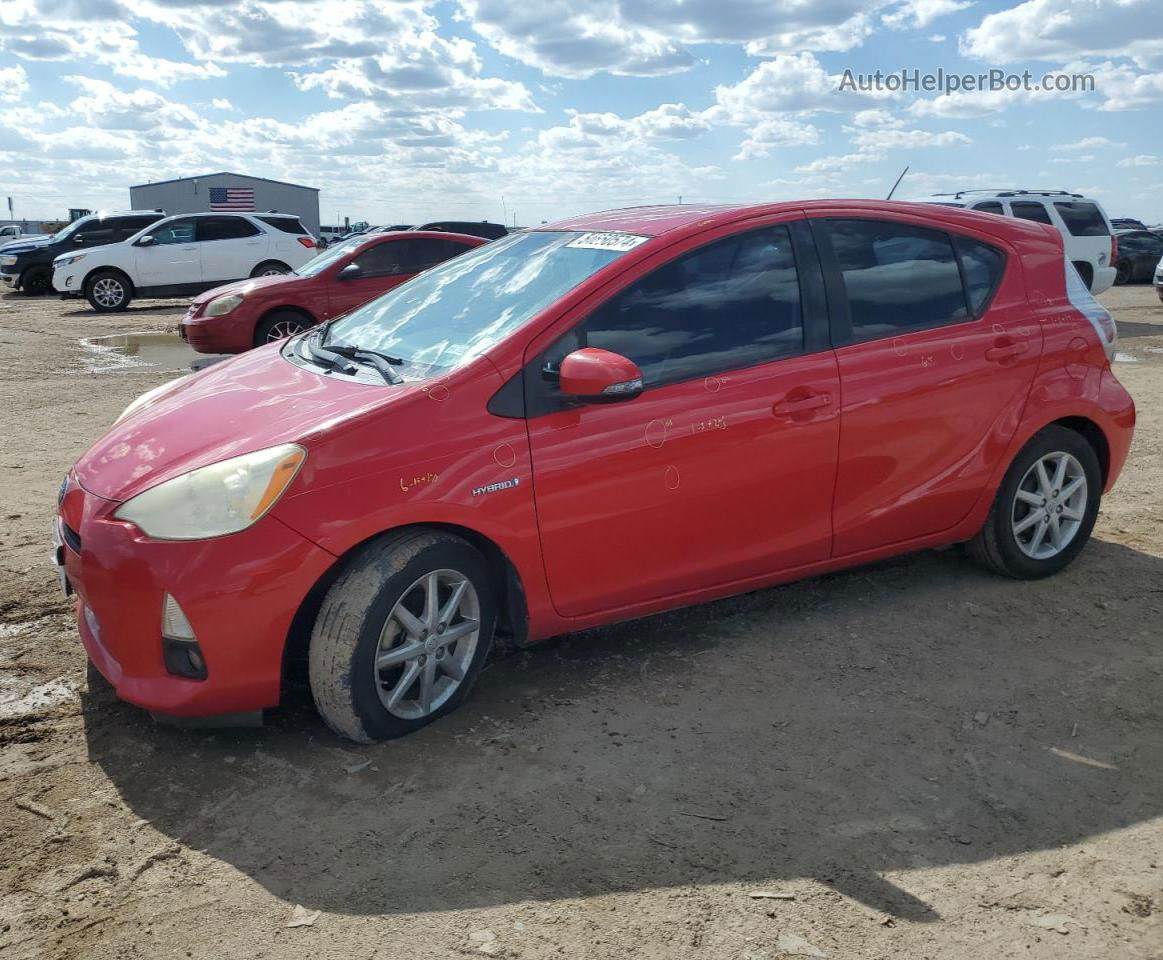 2012 Toyota Prius C  Red vin: JTDKDTB3XC1525927