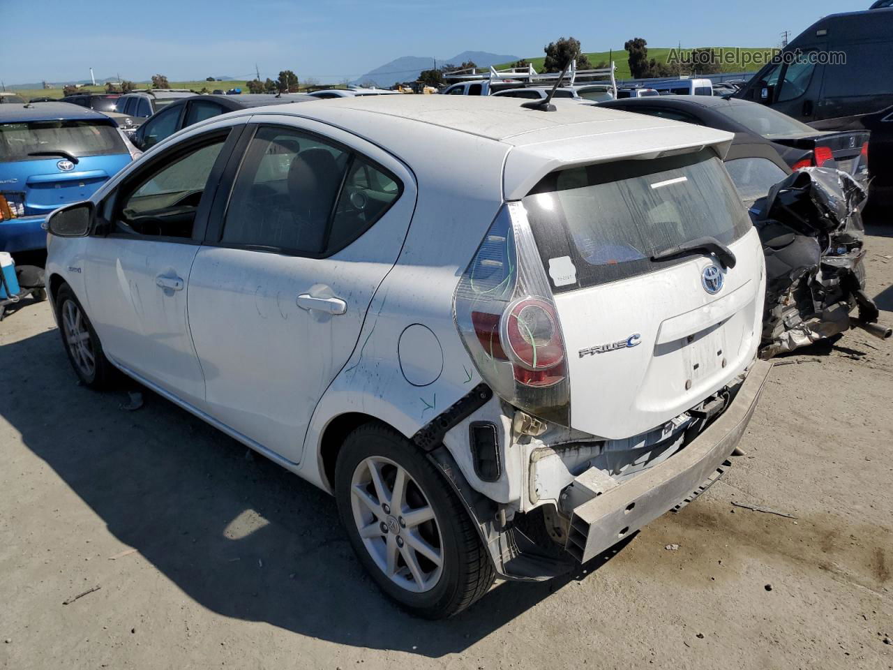 2013 Toyota Prius C  White vin: JTDKDTB3XD1032735