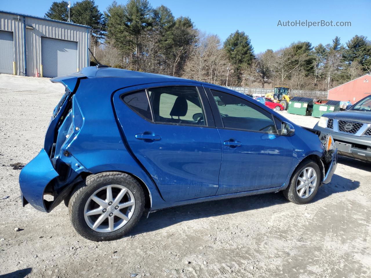 2014 Toyota Prius C  Blue vin: JTDKDTB3XE1077434