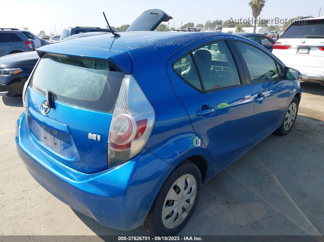 2014 Toyota Prius C One/three/two/four Blue vin: JTDKDTB3XE1561488