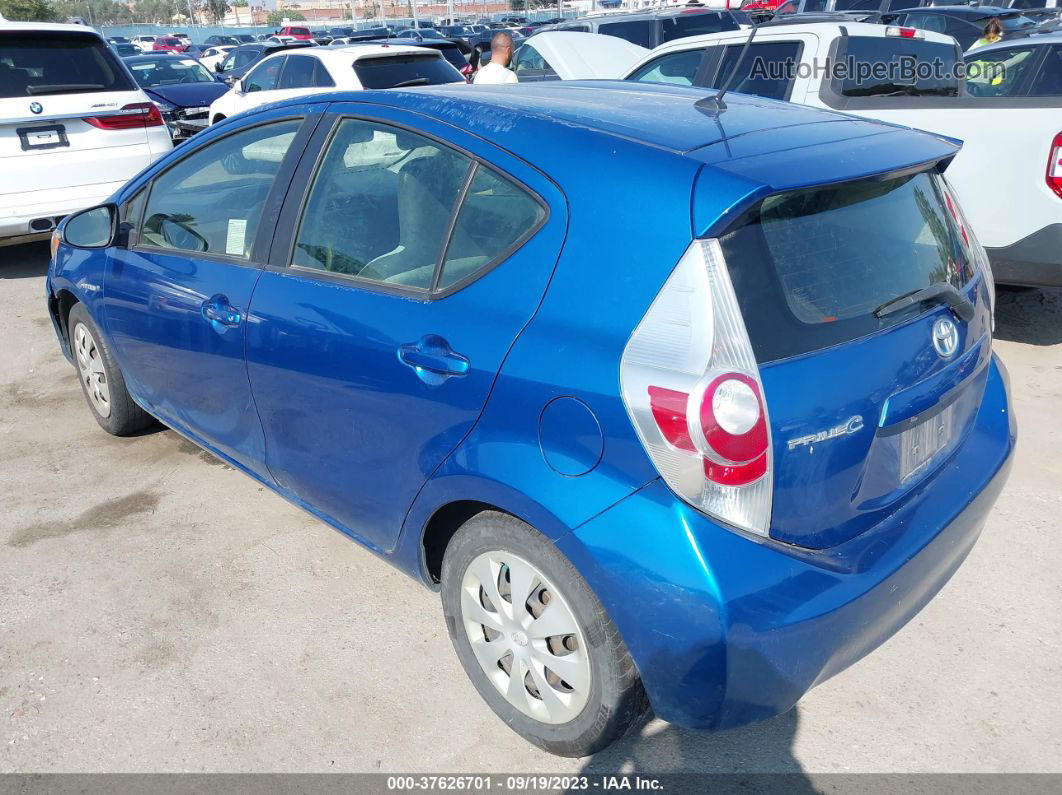 2014 Toyota Prius C One/three/two/four Blue vin: JTDKDTB3XE1561488