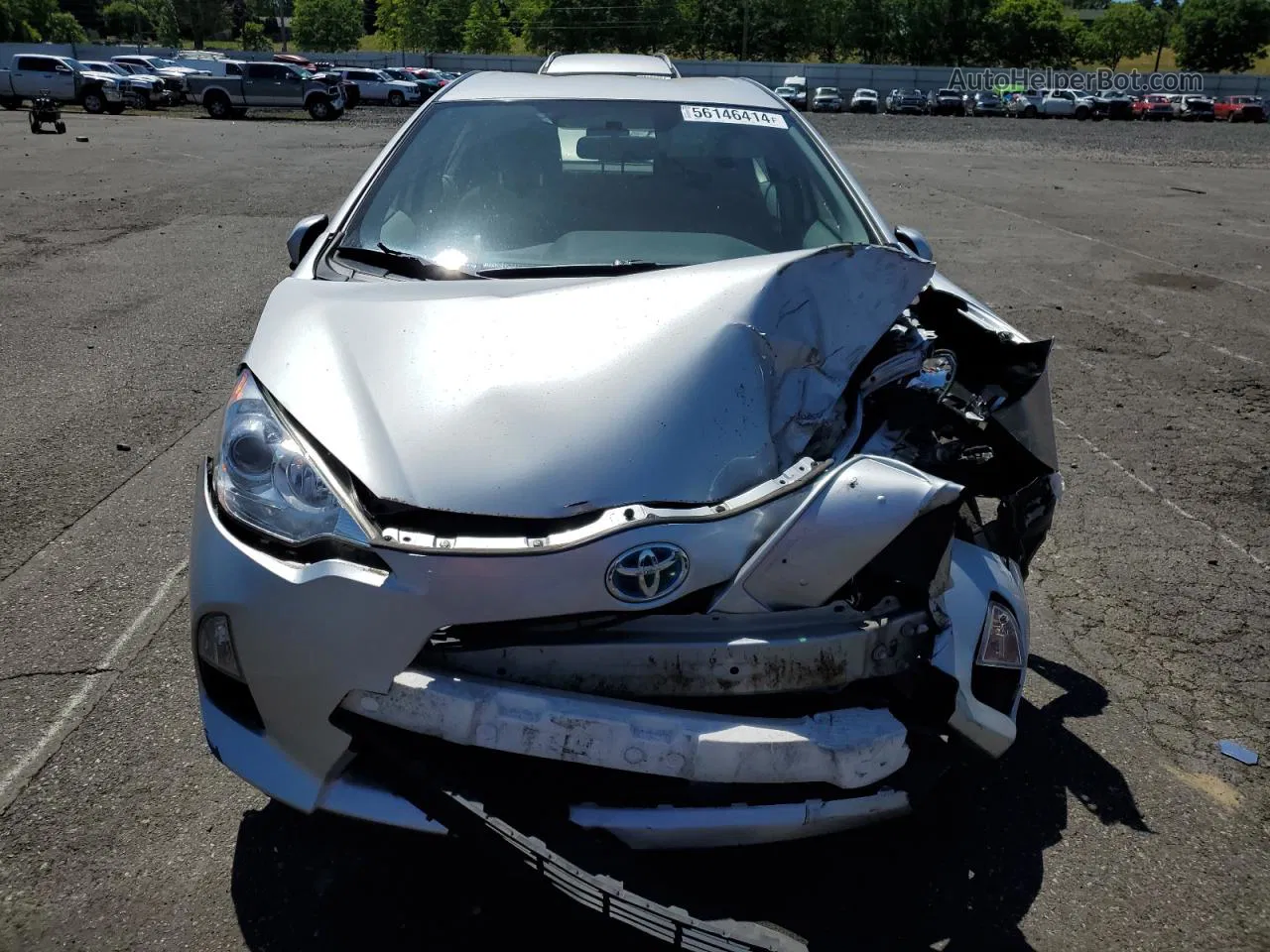 2014 Toyota Prius C  Silver vin: JTDKDTB3XE1566352