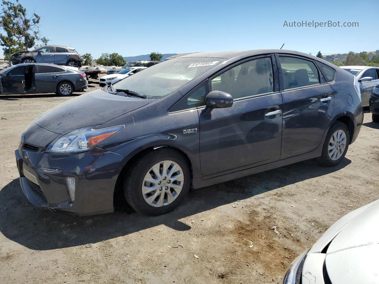 2012 Toyota Prius Plug-in  Charcoal vin: JTDKN3DP0C3014762