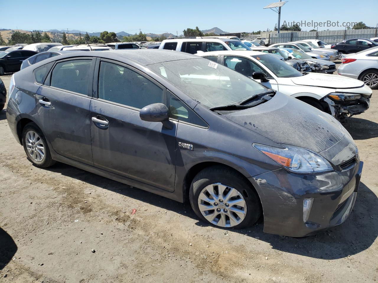 2012 Toyota Prius Plug-in  Charcoal vin: JTDKN3DP0C3014762