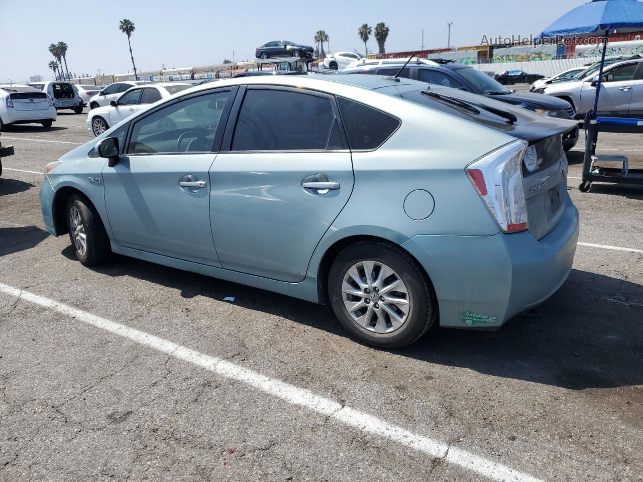 2012 Toyota Prius Plug-in  Turquoise vin: JTDKN3DP0C3030248