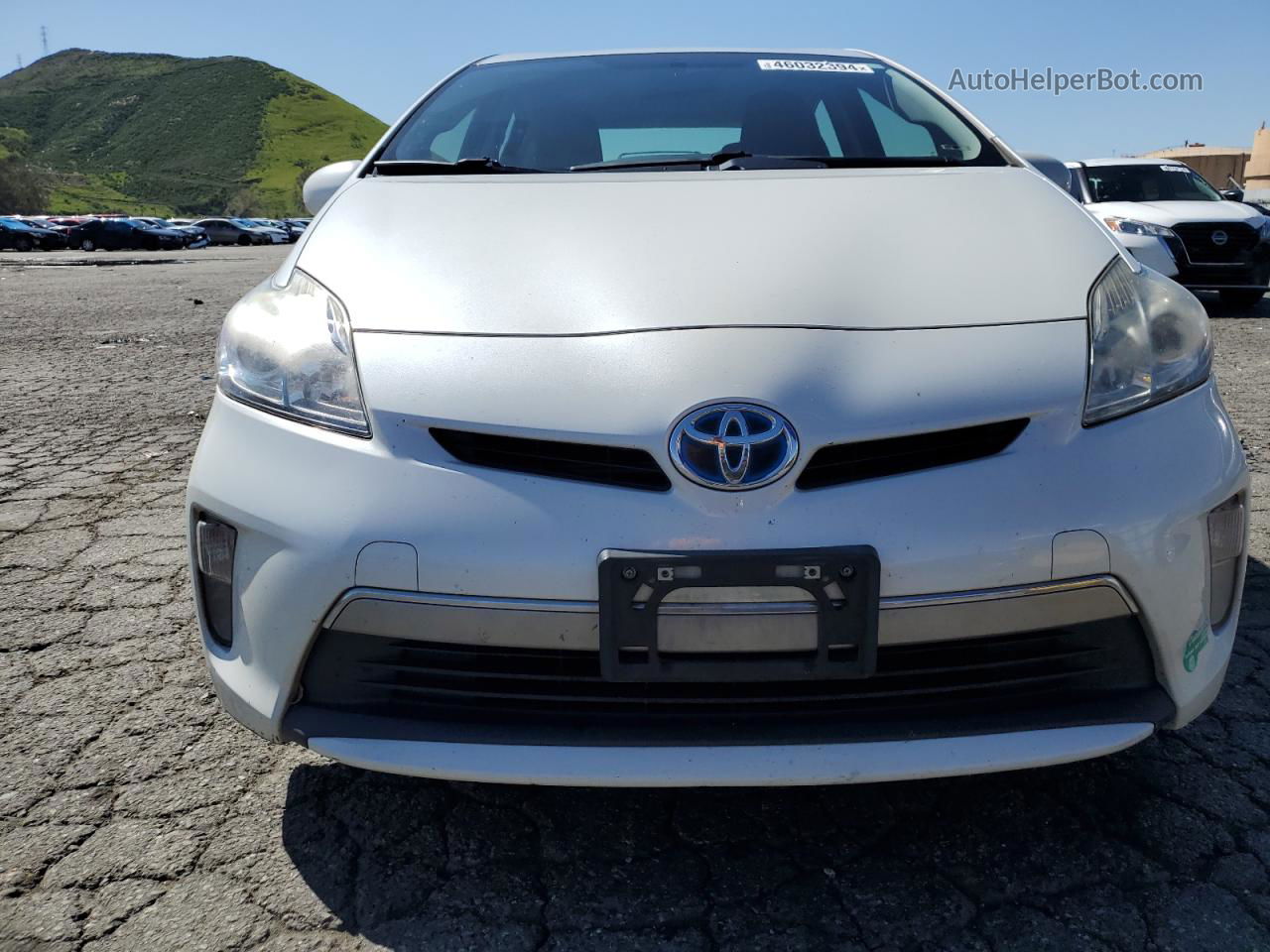 2013 Toyota Prius Plug-in  White vin: JTDKN3DP0D3037931