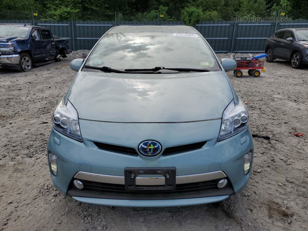 2012 Toyota Prius Plug-in  Blue vin: JTDKN3DP1C3017315