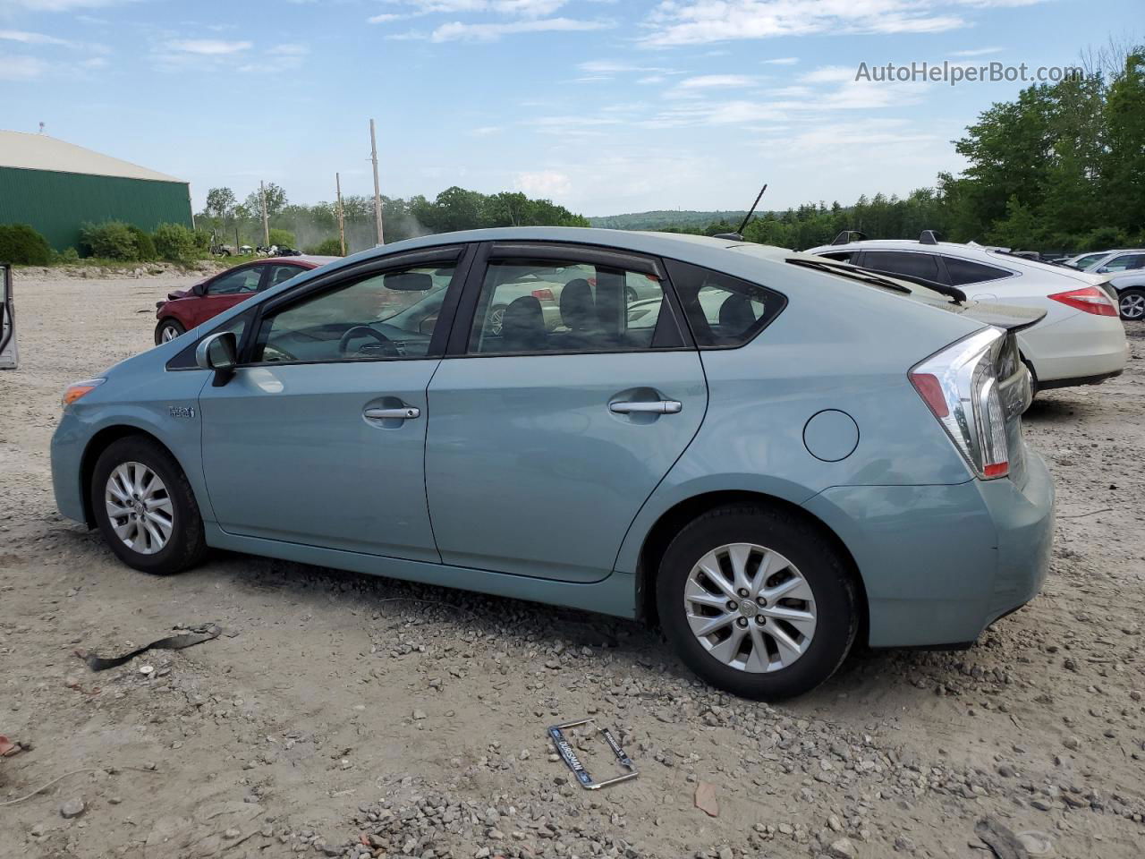 2012 Toyota Prius Plug-in  Blue vin: JTDKN3DP1C3017315