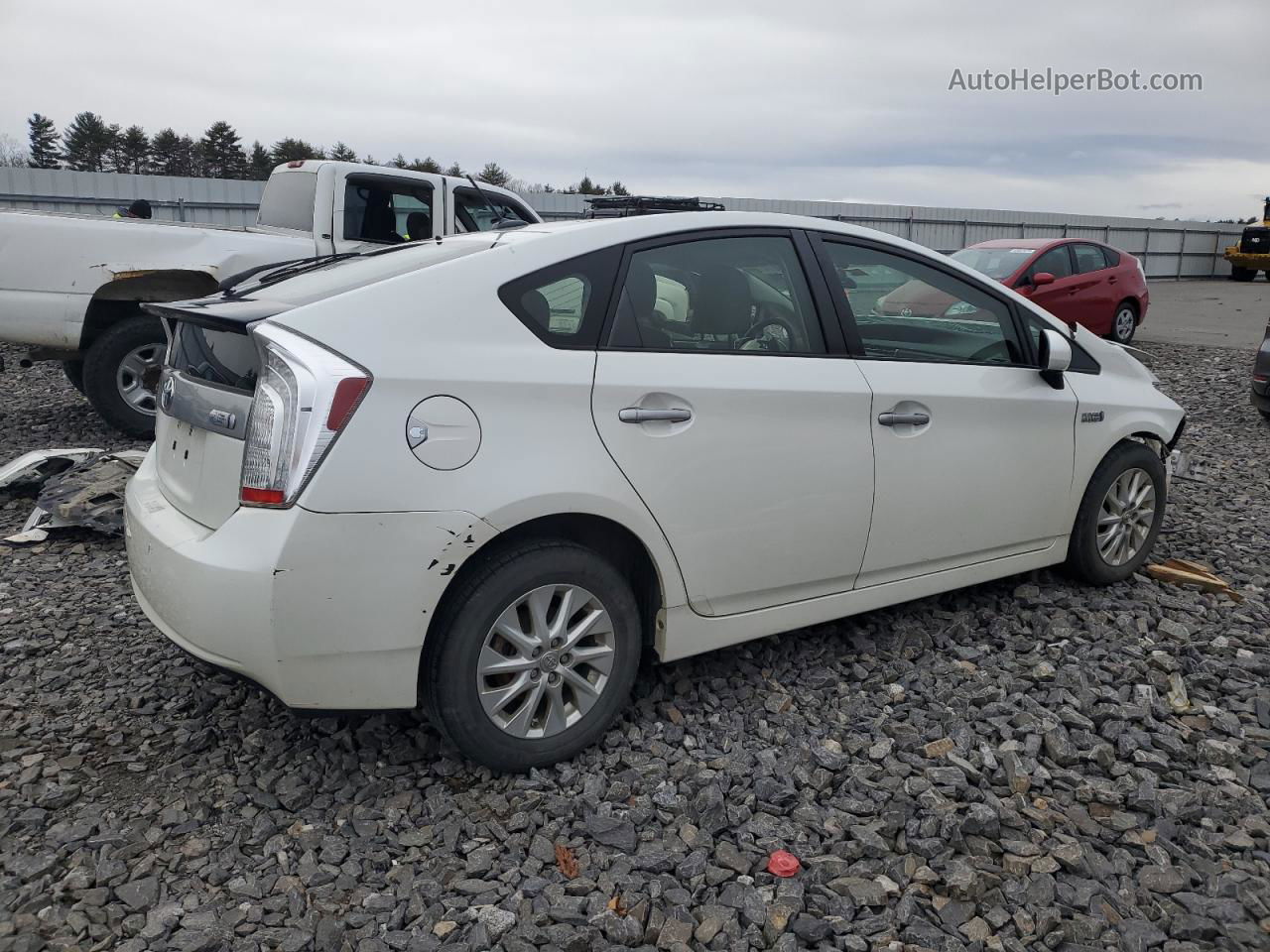 2012 Toyota Prius Plug-in  Белый vin: JTDKN3DP2C3026105